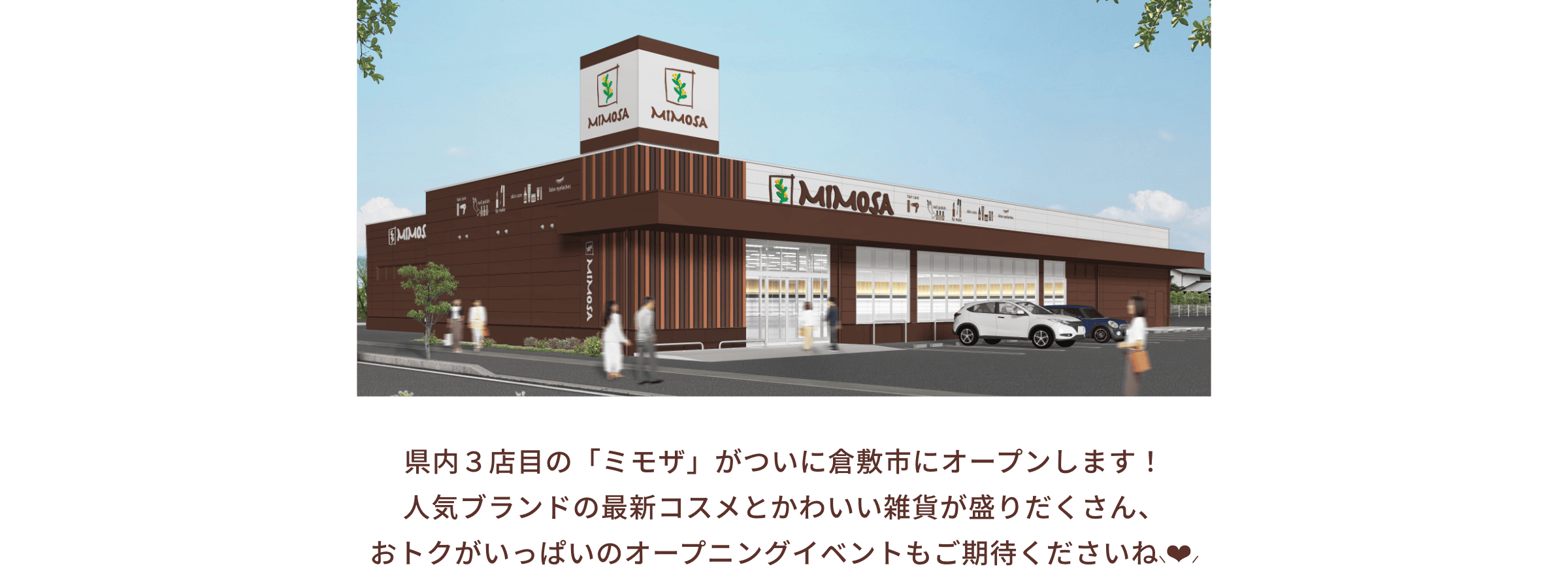 倉敷市にミモザがオープン